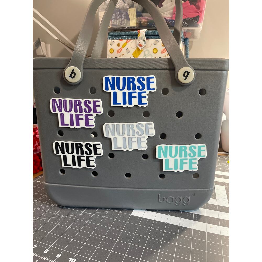 Lot of 5 Slightly Imperfect Nurse Life Bogg Bag Charms